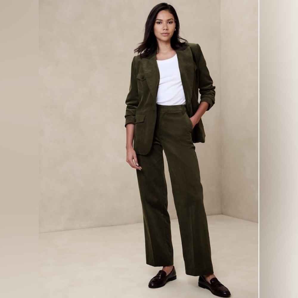 Banana Republic Olive Corduroy Trousers